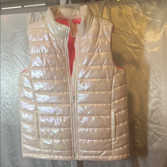ideology girls Other - Ideology Kids Shimmering White Vest 0409